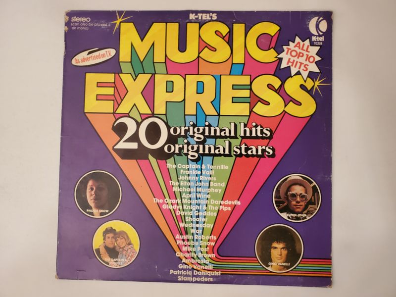 Various Artists K-Tel's Music Express: 20 Original Hits, 20 Original Stars vinyl record